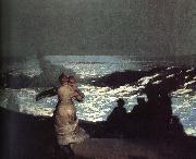 Winslow Homer A summer night Spain oil painting artist